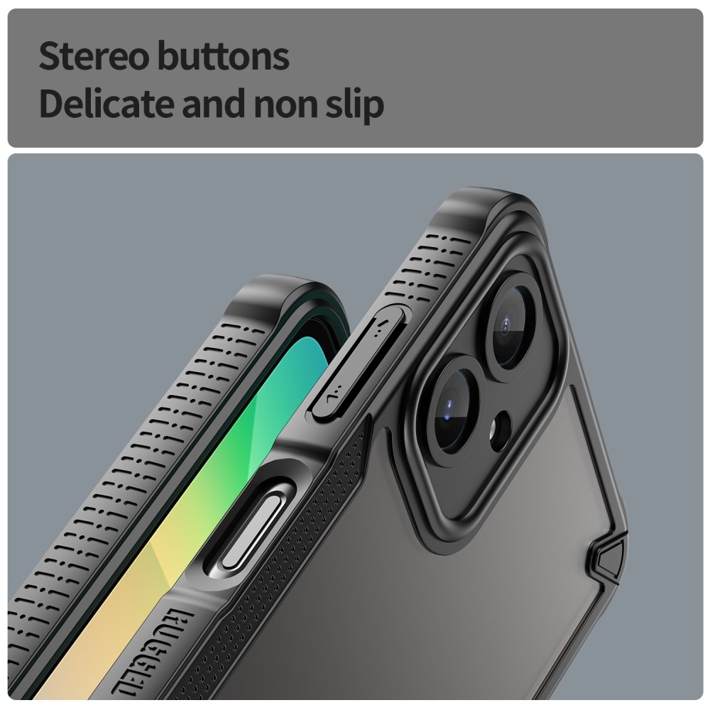 Fagyasztott, tartós borítás Samsung Galaxy A06 4G készülékhez - fekete