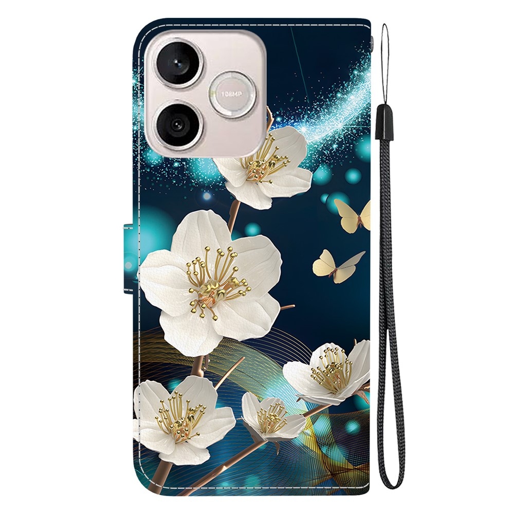 Sokoldalú könyvtáska a Honor 600 Lite 5G számára - magnolia