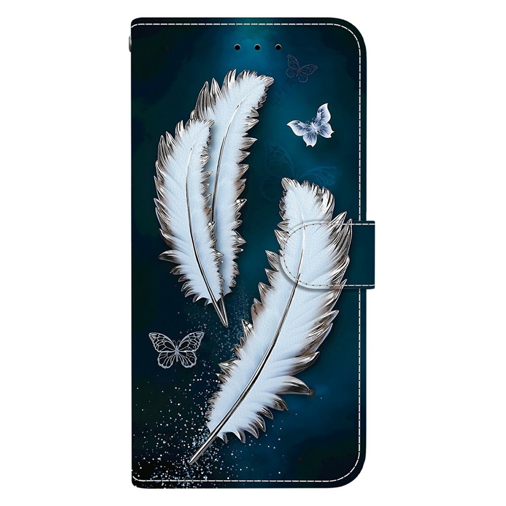 Sokoldalú könyvformájú tok a Samsung Galaxy S26 FE-hez – fehér tollak