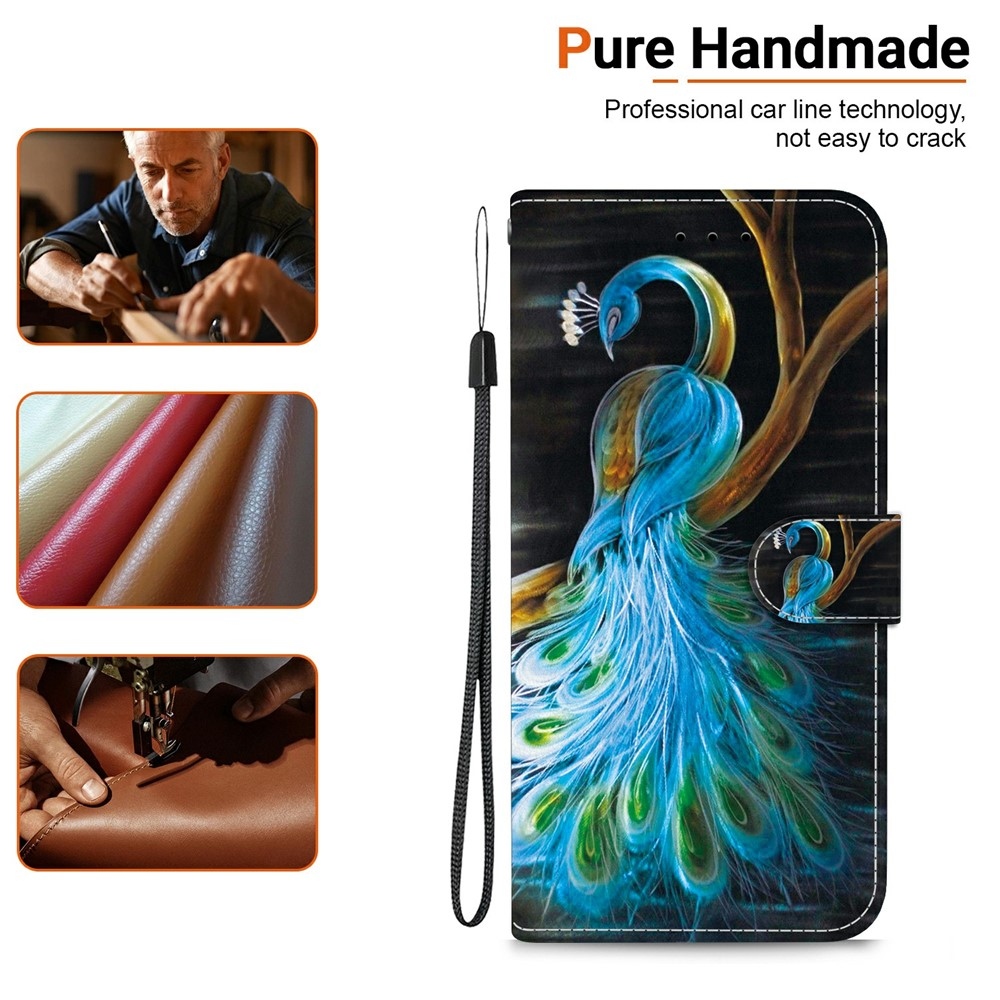 Sokoldalú könyvformájú tok a Samsung Galaxy S26 FE-hez – páva