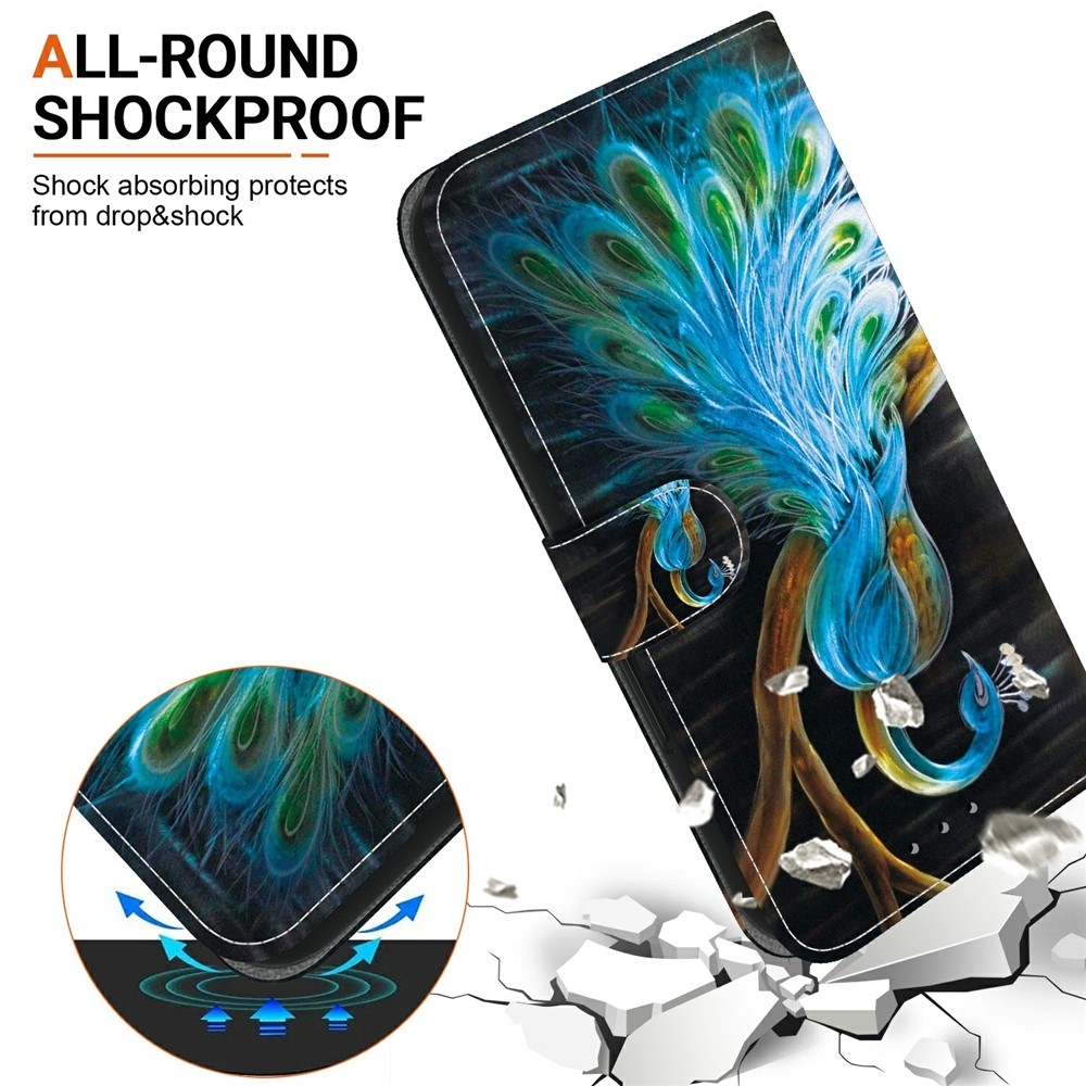 Sokoldalú könyvformájú tok a Samsung Galaxy S26 FE-hez – páva