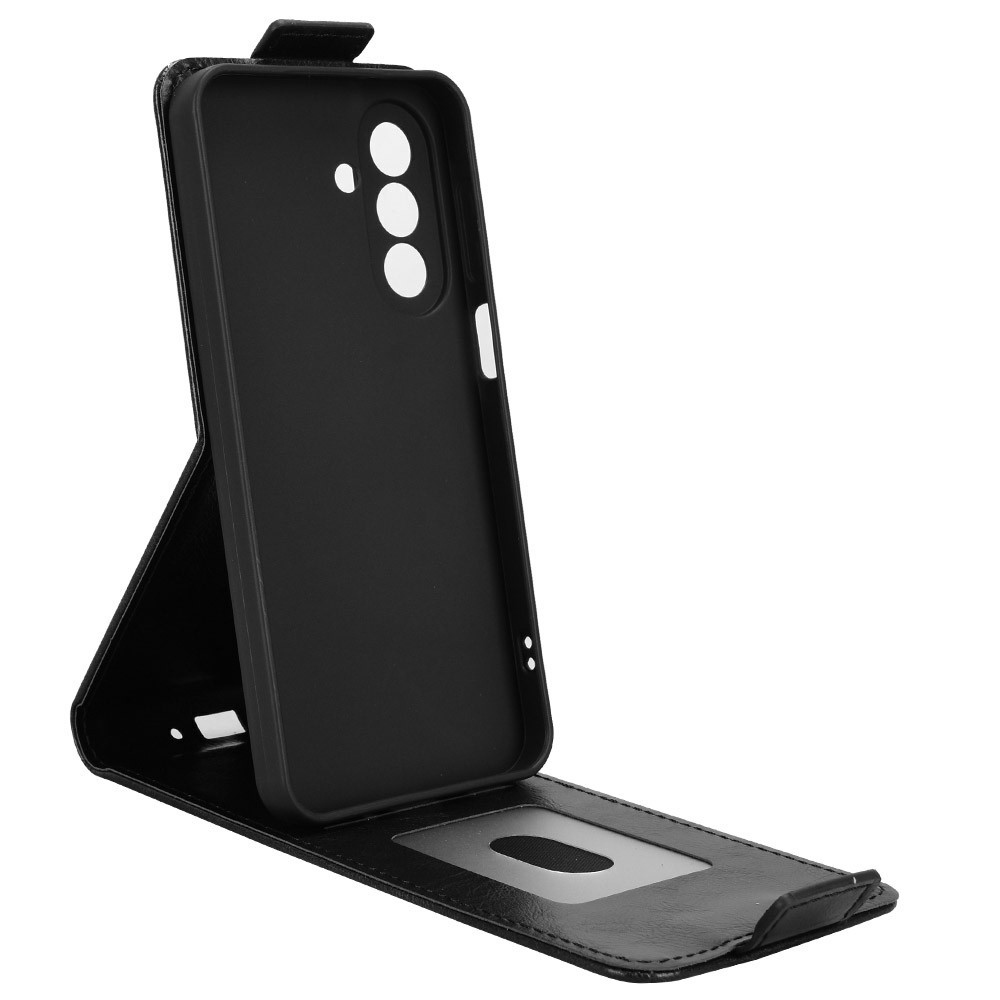 Vert flip tok Samsung Galaxy A27 készülékhez - fekete