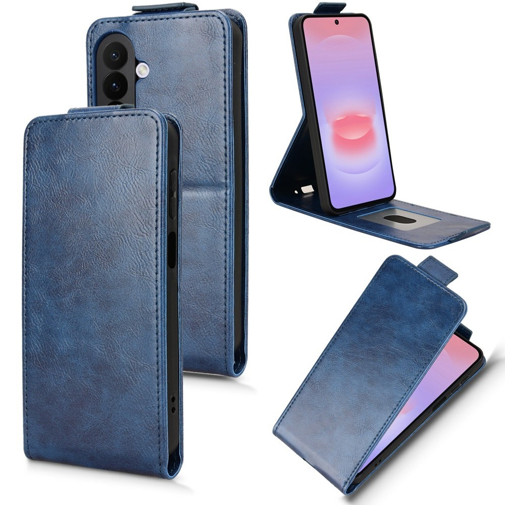 Vert flip tok Samsung Galaxy A27 készülékhez - kék