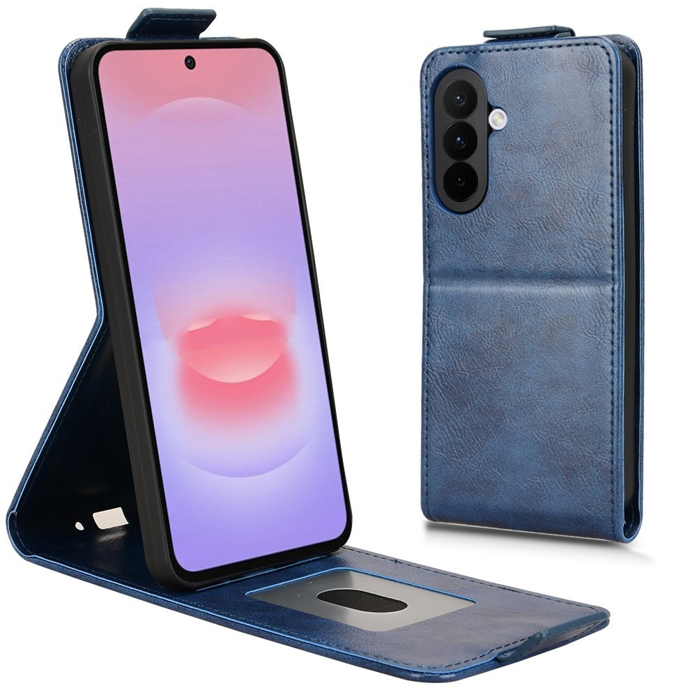 Vert flip tok Samsung Galaxy A27 készülékhez - kék