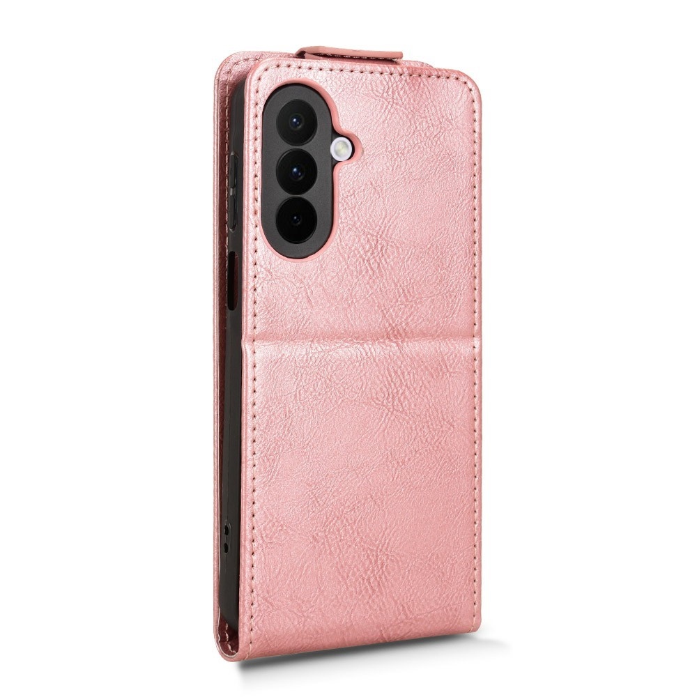 Vert flip tok Samsung Galaxy A27 készülékhez - rózsaarany