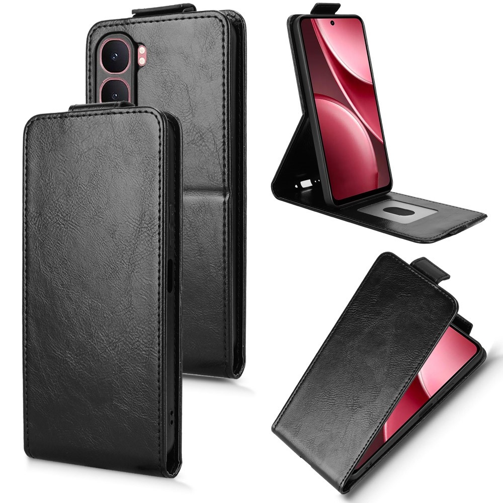 Vert flip tok a Vivo Y21d/Vivo Y31 5G készülékhez - fekete