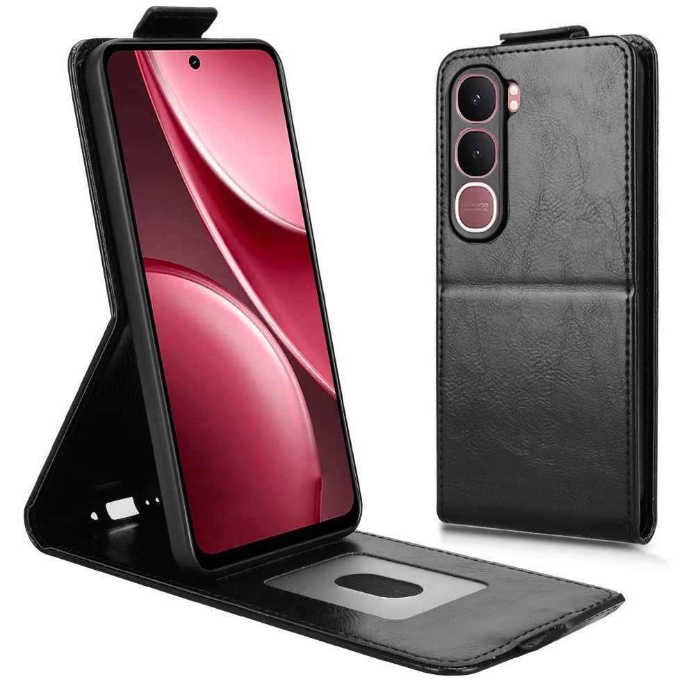 Vert flip tok a Vivo Y21d/Vivo Y31 5G készülékhez - fekete