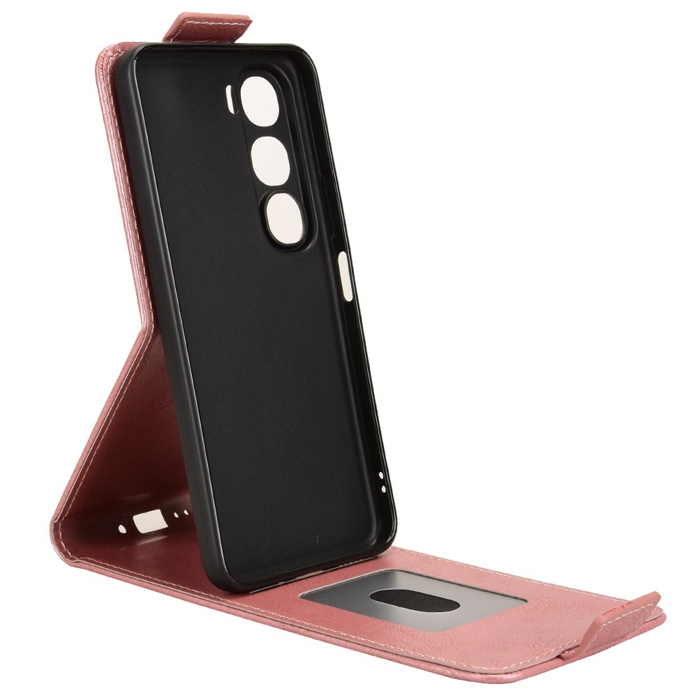 Vert flip tok a Vivo Y21d/Vivo Y31 5G készülékhez - rózsaarany