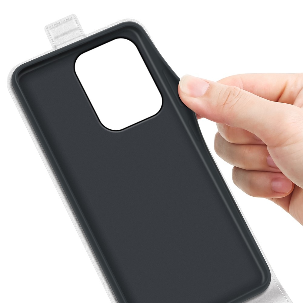 Vertical könyvformájú tok a Xiaomi Redmi 17 4G/5G-hez – fehér