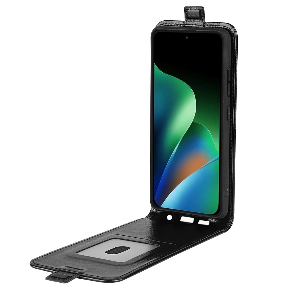 Vertical könyvformájú tok a Xiaomi Redmi 17 4G/5G-hez – fekete