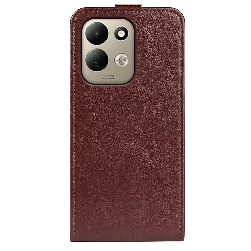 Vertical könyvtok a Xiaomi Redmi 17 4G/5G-hez – barna