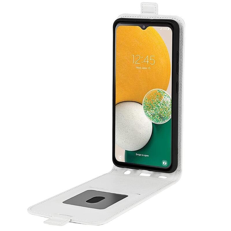 Függőleges pénztárca tok Samsung Galaxy A14 4G/5G készülékhez - fehér