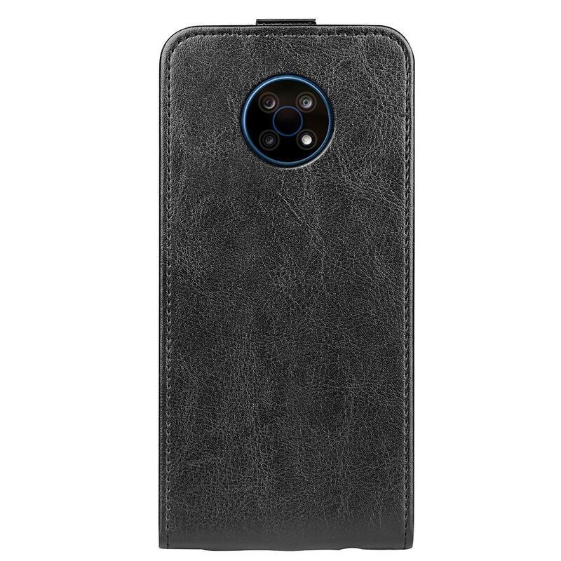 Függőleges PU bőr pénztárca tok Nokia G50 készülékhez - fekete