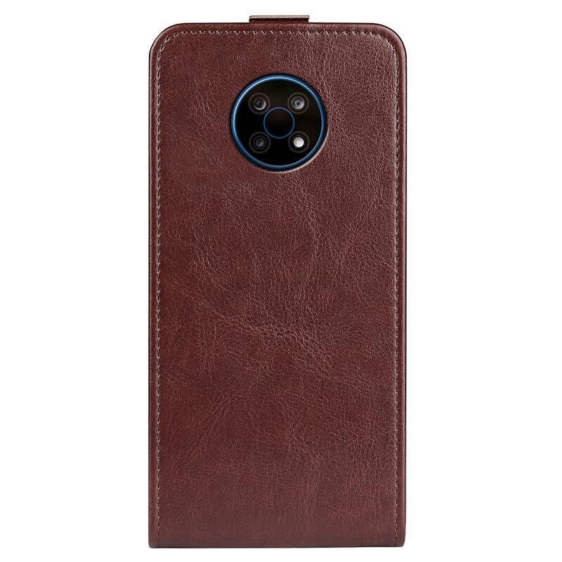 Függőleges PU bőr pénztárca tok Nokia G50 készülékhez - barna