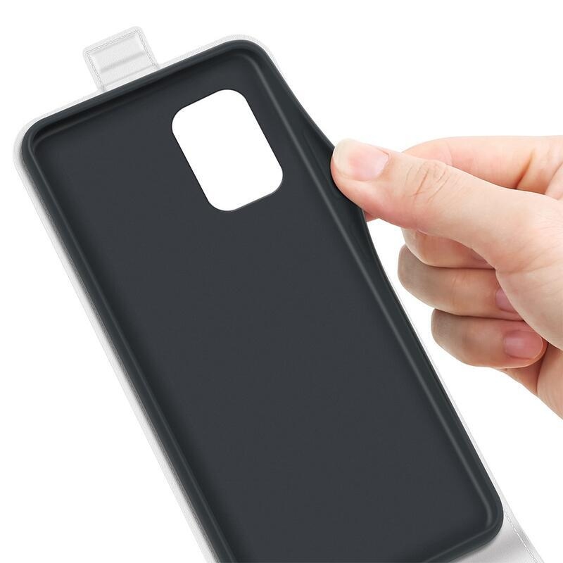 Függőleges PU bőr pénztárca tok Samsung Galaxy A23 4G/5G készülékhez - fehér