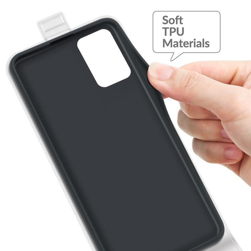 Függőleges PU bőr pénztárca tok Xiaomi Redmi 10/Redmi 10 (2022) - fehér