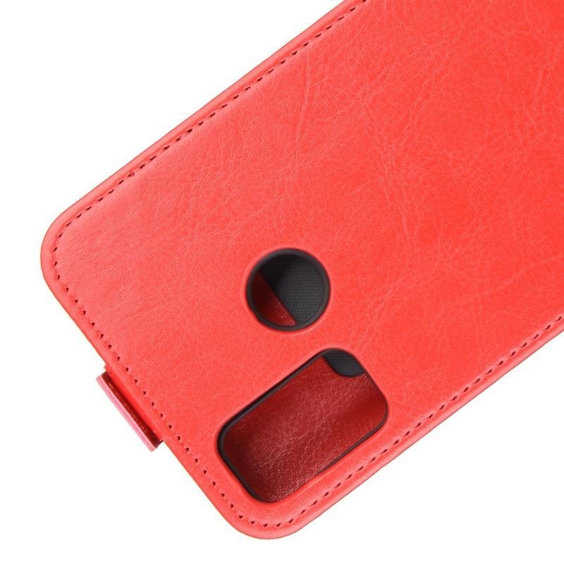 Függőleges PU bőr tok a Honor 9X Lite készülékhez - piros