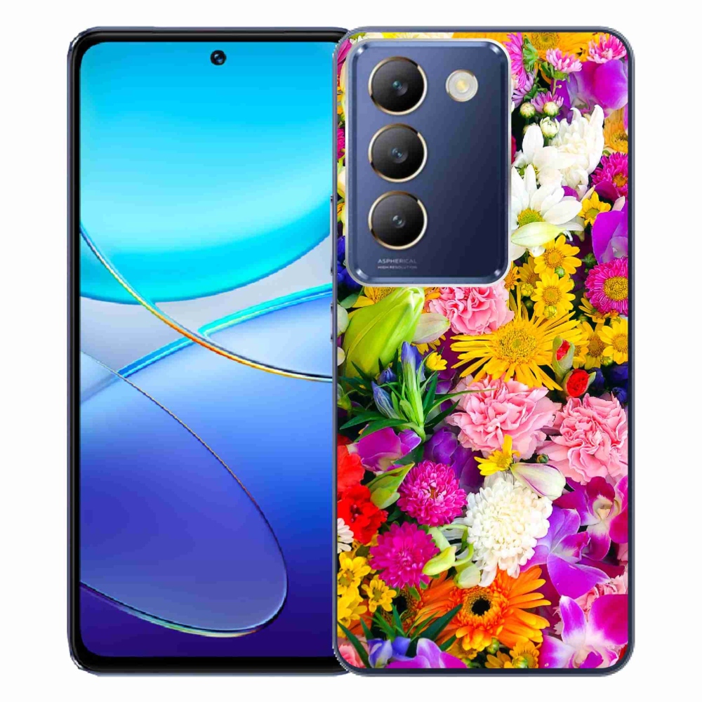 Gél borító mmCase a Vivo V40 SE 4G/5G készülékhez - virág 12