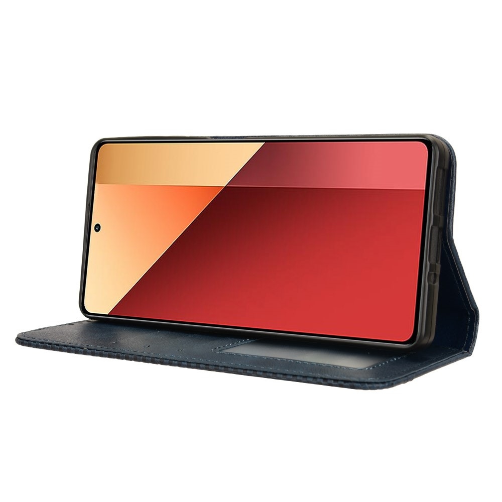 Vintage könyv tok Xiaomi Redmi Note 14S/Note 13 Pro 4G/Poco M6 Pro - sötétkék