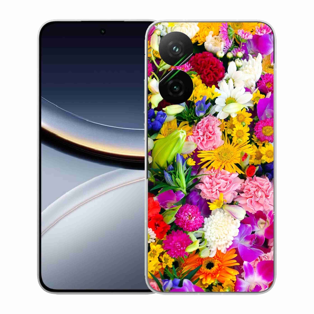 Gél borító mmCase a Xiaomi Poco F7 5G számára - virág 12