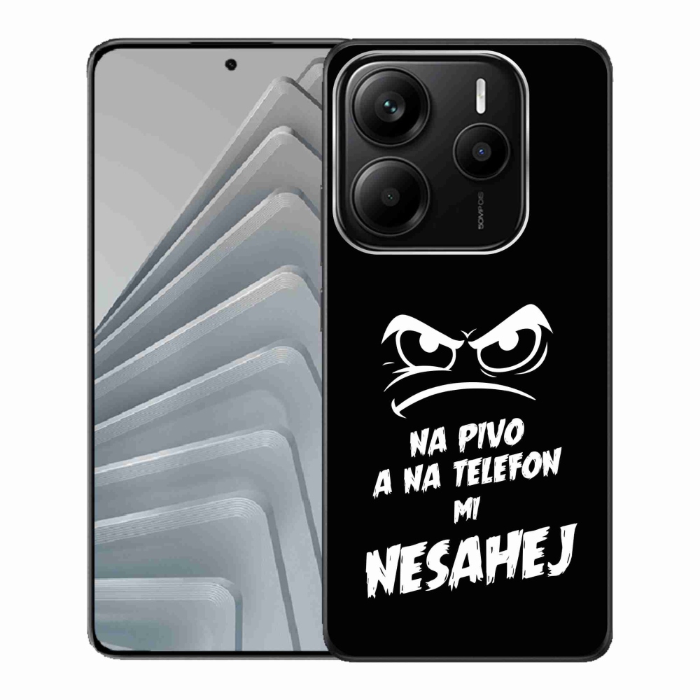 Gél borítás mmCase a Xiaomi Redmi Note 14 5G - sör motívum 2 fekete háttérrel