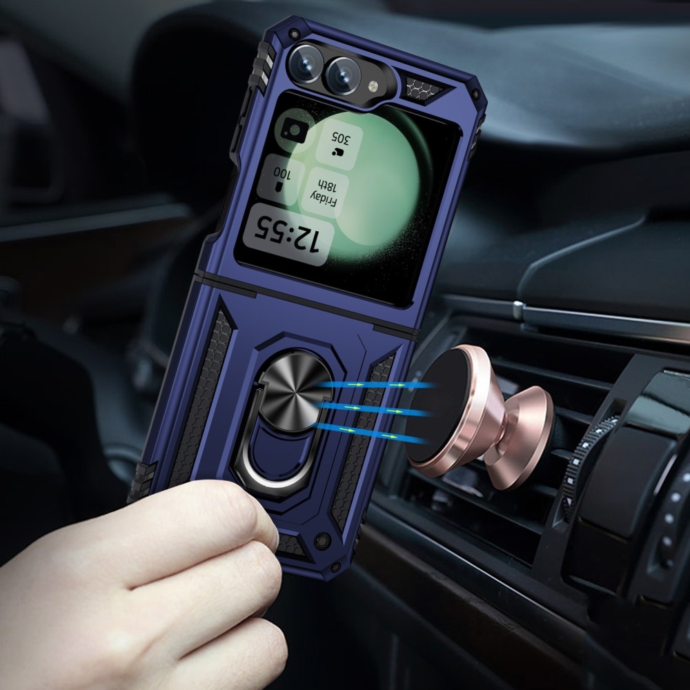 Gyűrűálló borítás Samsung Galaxy Z Flip6 5G / Z Flip7 FE 5G készülékhez - kék