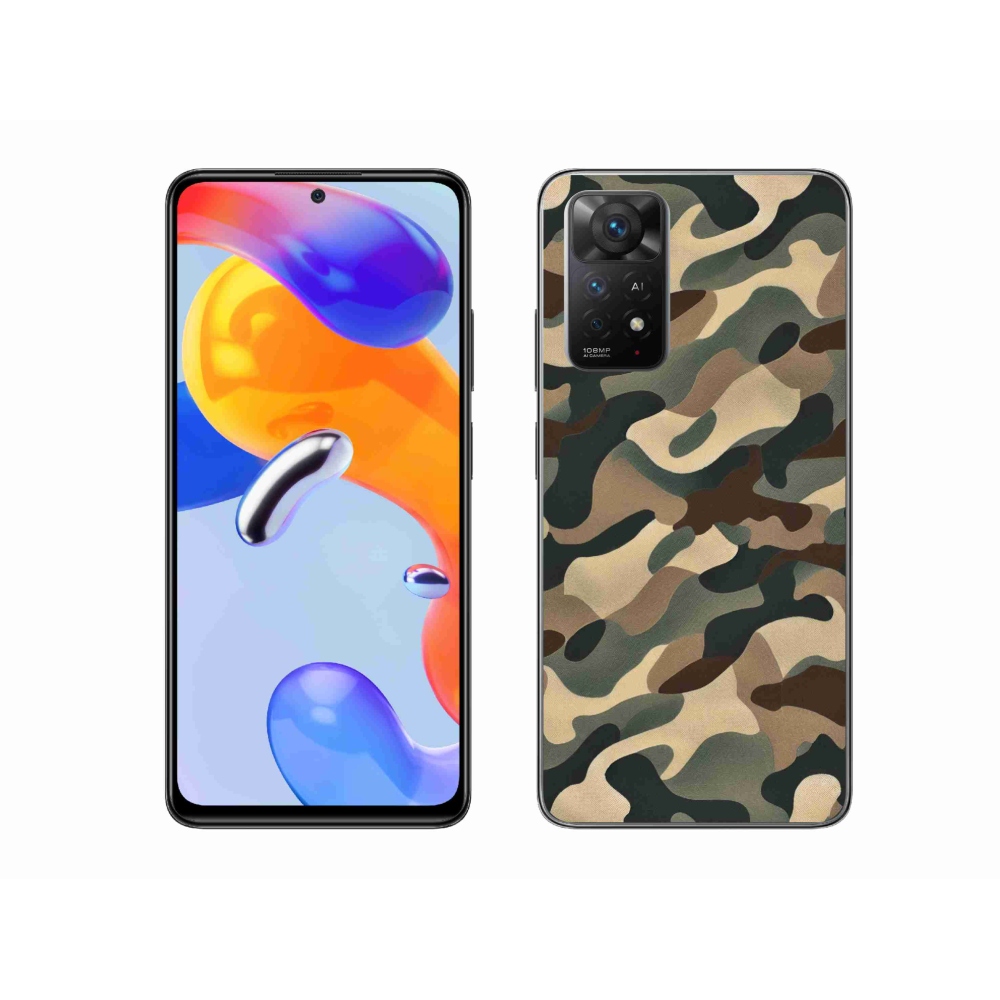 Zselés borítás mmCase a Xiaomi Redmi Note 11 Pro 4G/5G számára - álcázott minta 11