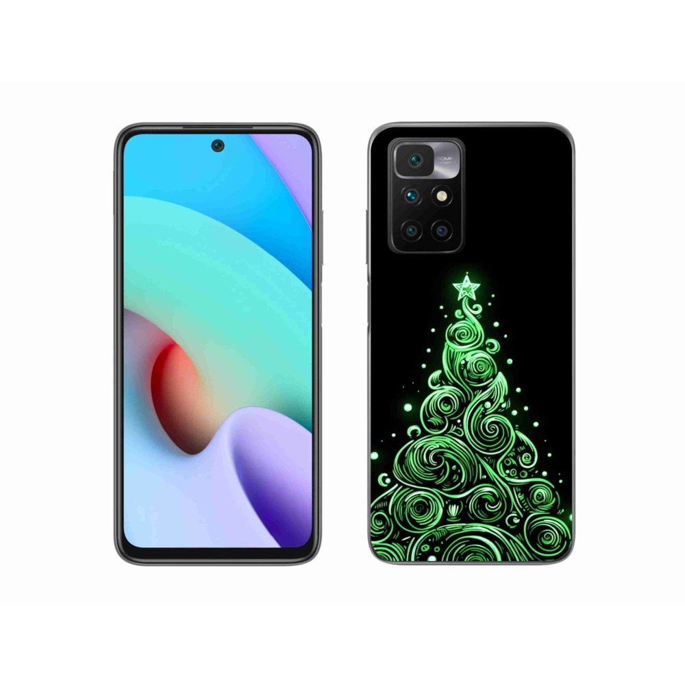 Gél borítás mmCase a Xiaomi Redmi 10/Redmi 10 (2022) - neon karácsonyfa 3