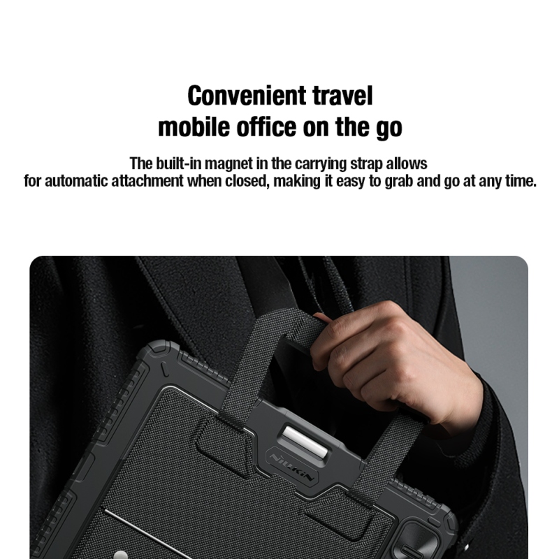 Nillkin Bumper GO billentyűzet tok (háttérvilágításos verzió) iPad Pro 11 2024 Fekete