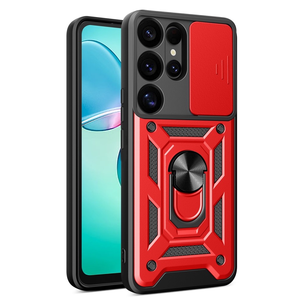 Csúszásálló borítás Samsung Galaxy S25 Ultra készülékhez - piros