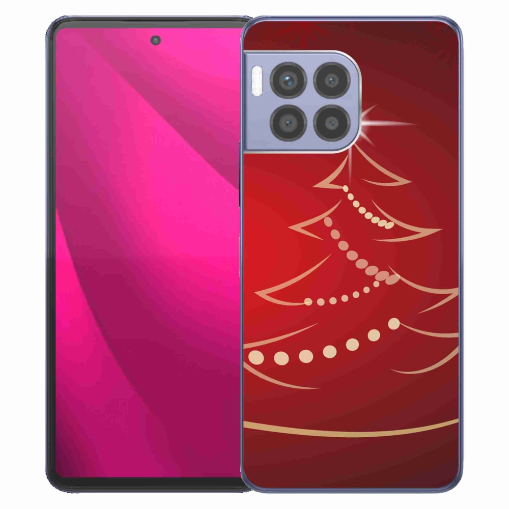 Zselés borítás mmCase a T-Mobile T Phone 2 Pro készülékhez - karácsonyfa karikatúrával