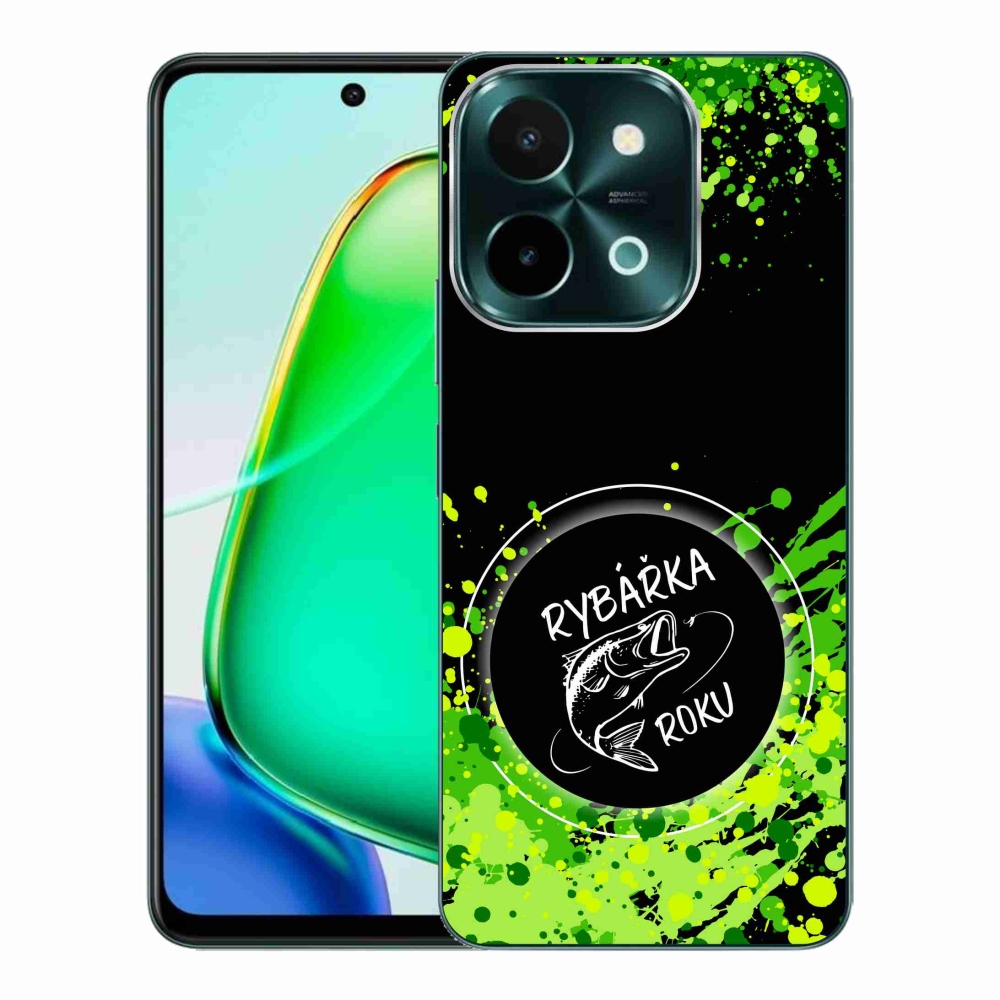 Gél borító mmCase a Vivo Y28-on - az év halászának fekete háttere