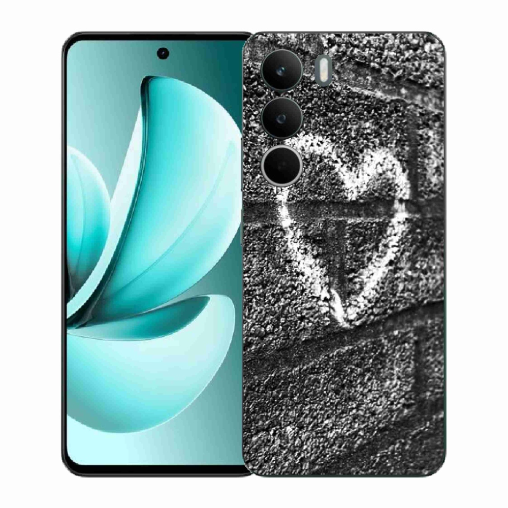 Gél borítás mmCase a Realme C71 készülékhez - szív a falon