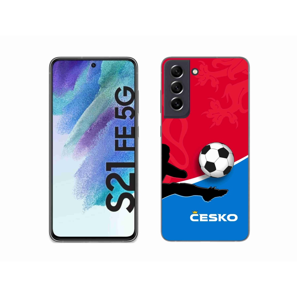 Gél borítás mmCase Samsung Galaxy S21 FE 5G - futball Csehország 2