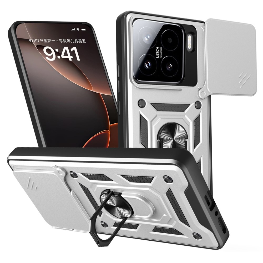 Tartós csúszásálló borító Xiaomi 15 - ezüst