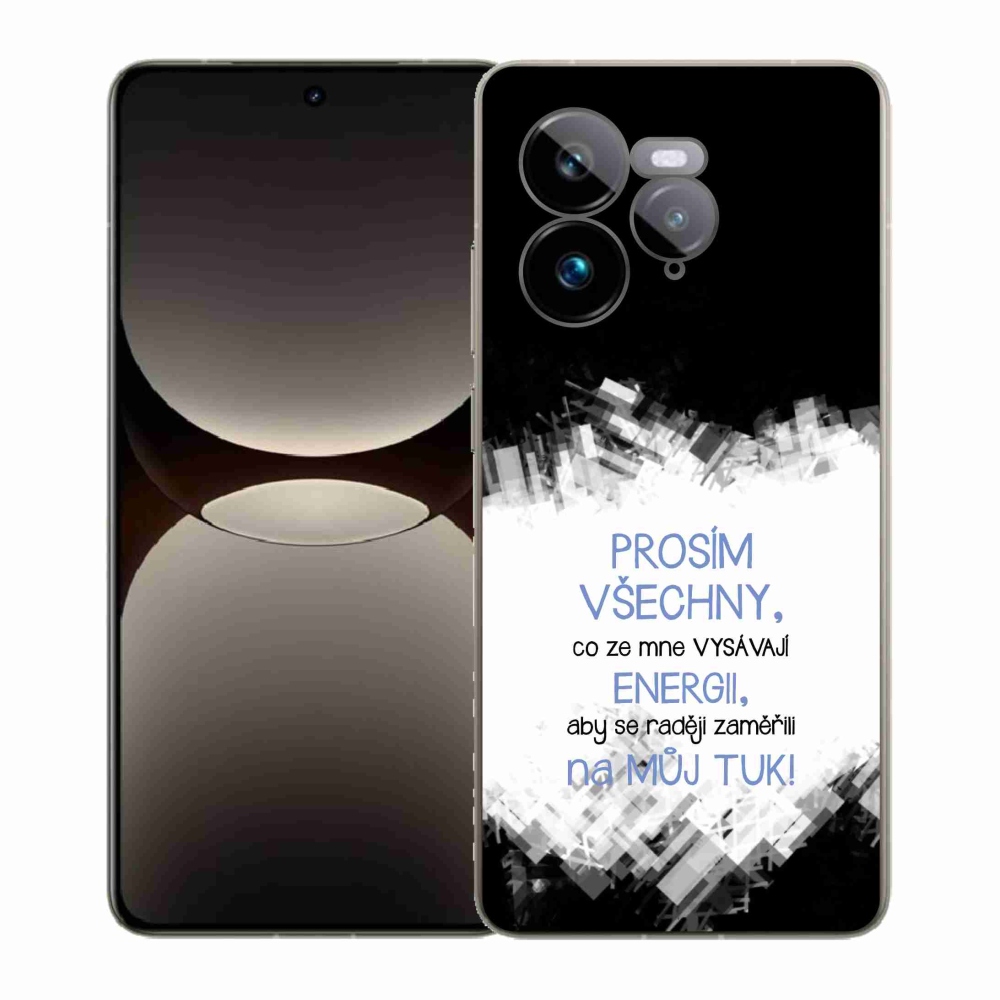 Gél borító mmCase a Realme GT 7 Pro 5G készülékhez - vicces szöveg 1 kék