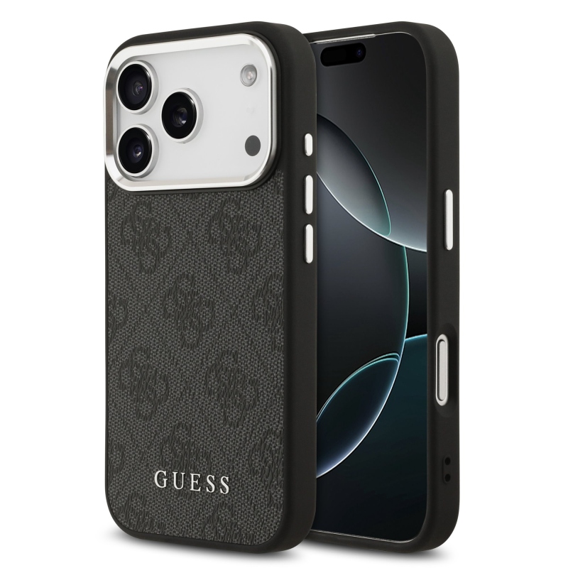 Guess 4G MagSafe hátlap iPhone 17 Pro-hoz Fekete