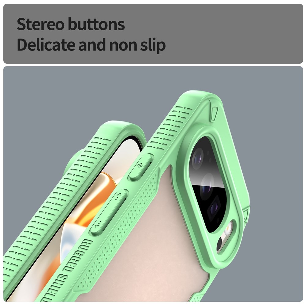 Tartós, matt borítás a Google Pixel 10 Pro/Pixel 10 készülékhez - zöld színű