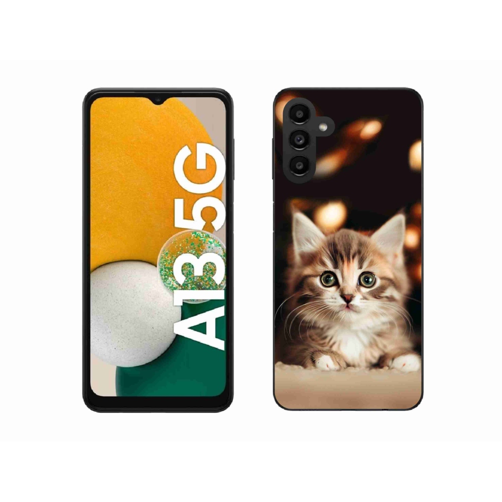 Gél borítás mmCase Samsung Galaxy A13 5G - aranyos cica 2