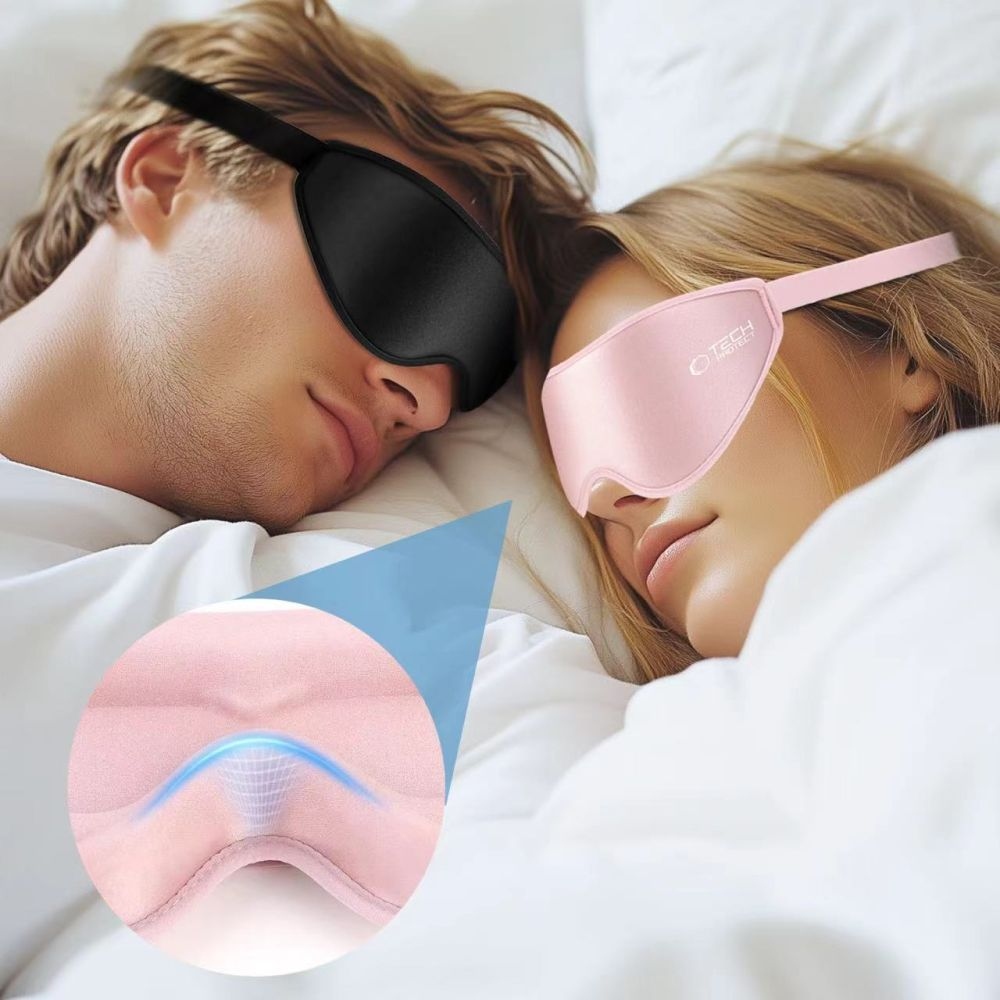 Tech-Protect EyeShade 3D alvómaszk - rózsaszín