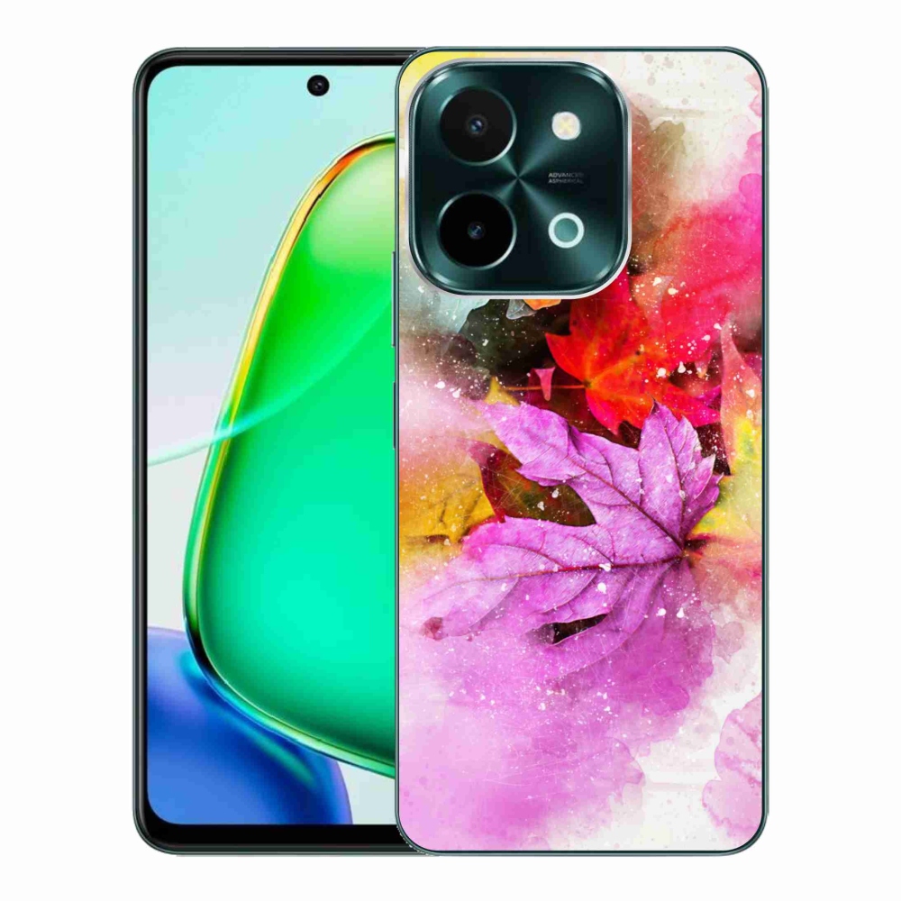 Zselés borító mmCase a Vivo Y28-hoz - színes levelek