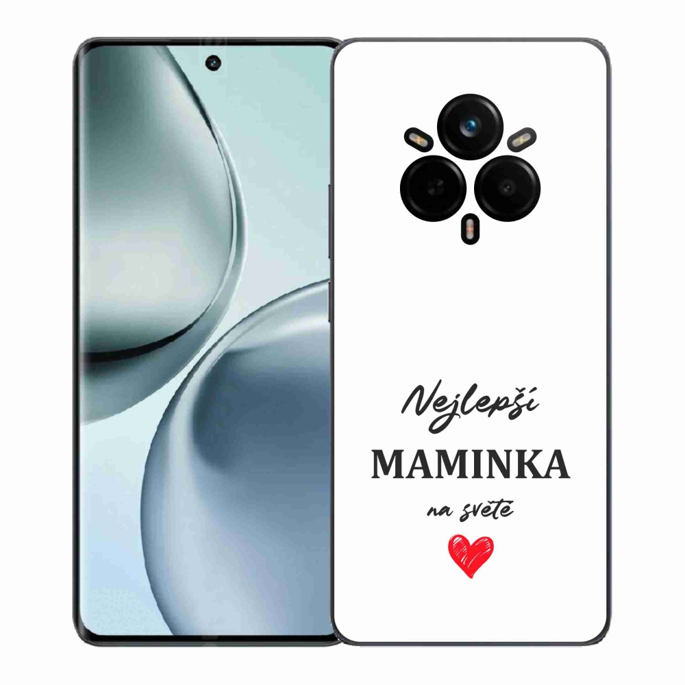 Gél borítás mmCase a Realme 14 Pro+ 5G - Best Mom 1 fehér háttérrel