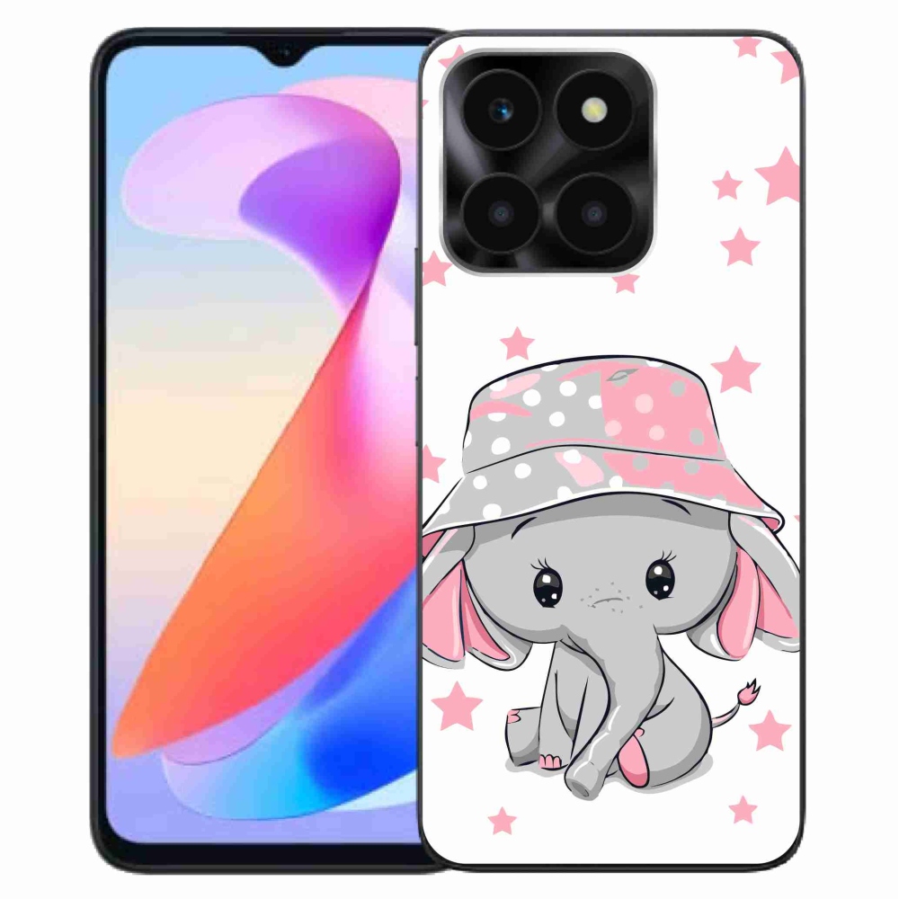 Zselés borítás mmCase a Honor X6a készülékhez - rózsaszín elefánt