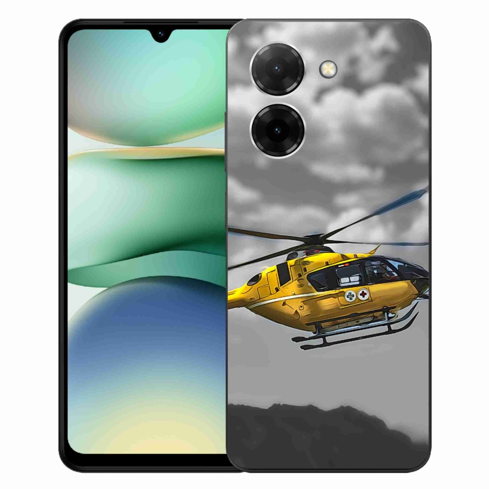 Gél borítás mmCase a Xiaomi Redmi A5 (171.7x77.8x8.3mm) - sárga helikopterhez