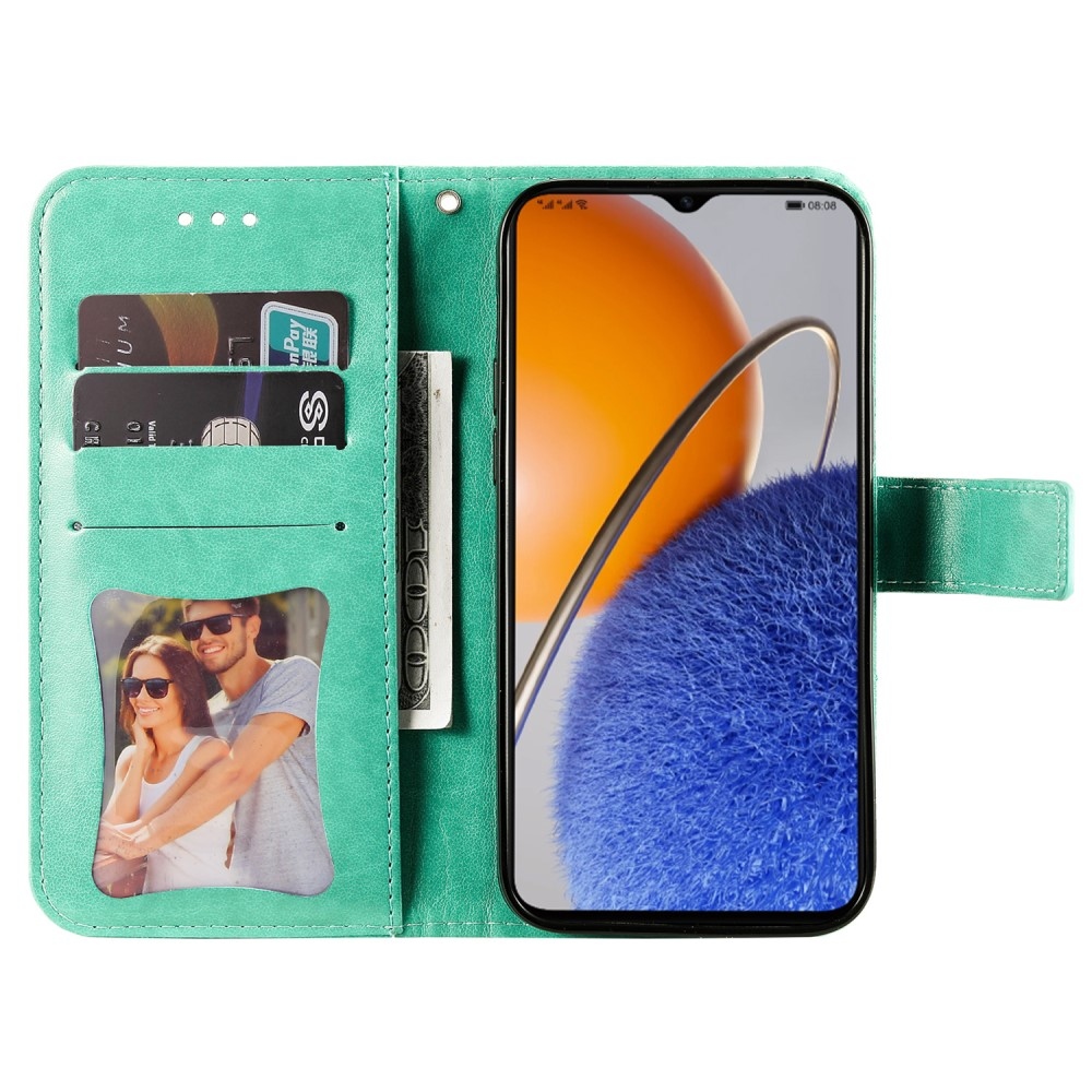 Mandala könyvtáska Huawei Nova Y61-hez - zöld