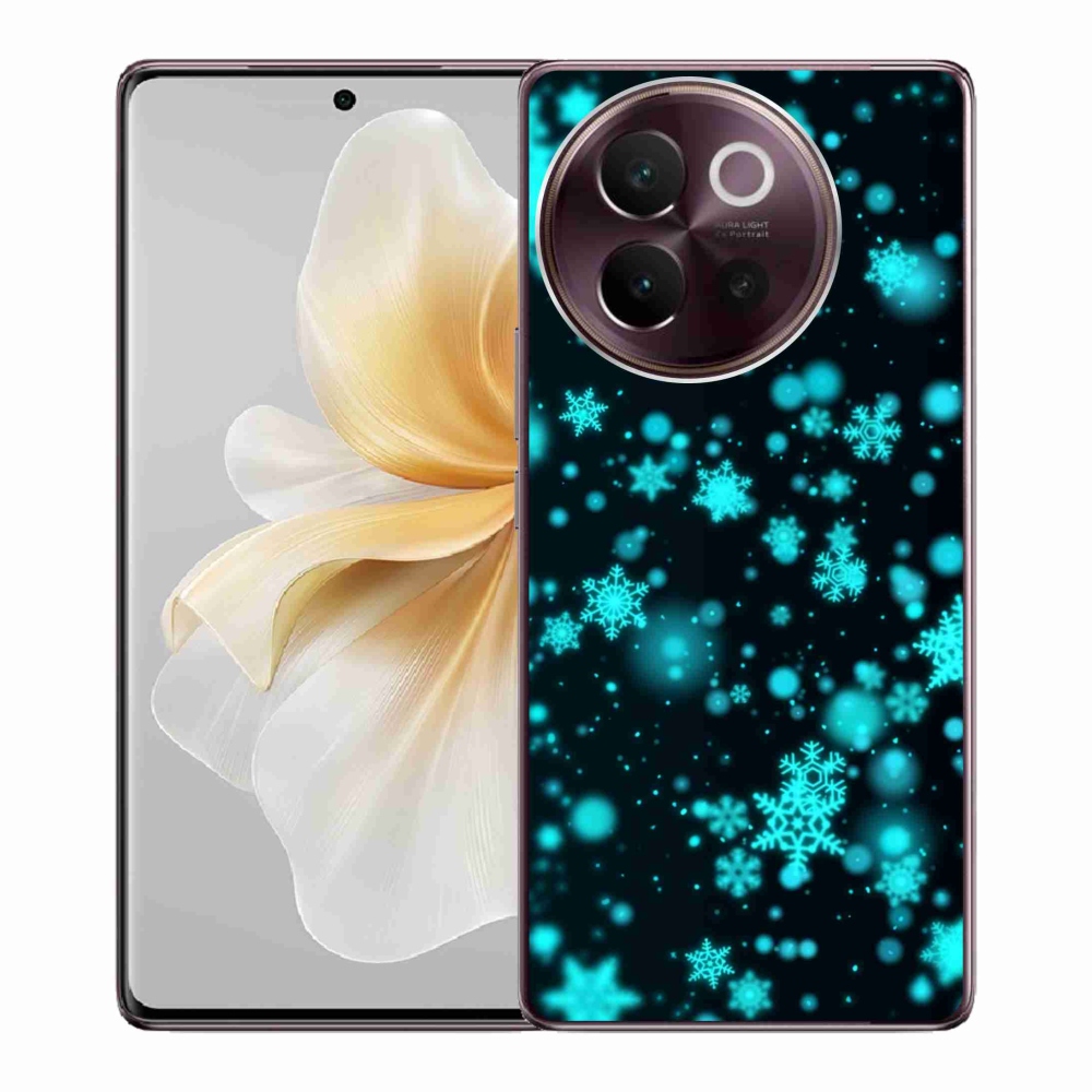 Gél borítás mmCase a Vivo V40 Lite 5G készülékhez - hópelyhek 1