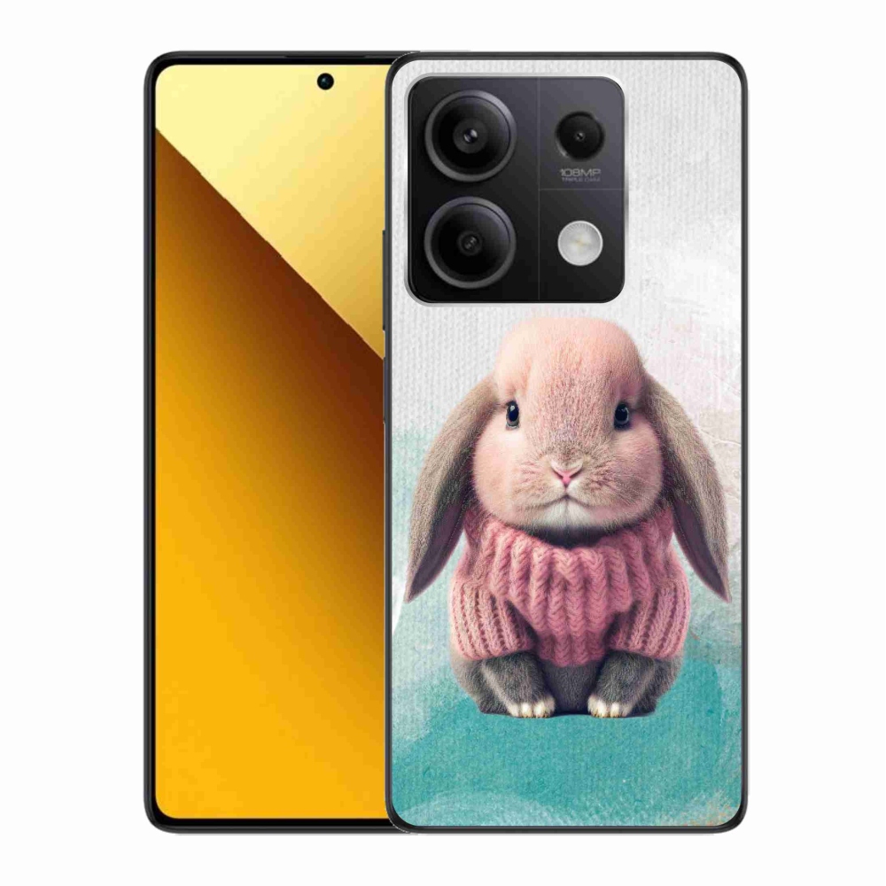 Gél borítás mmCase a Xiaomi Redmi Note 13 5G-hez - nyúl pulóverben