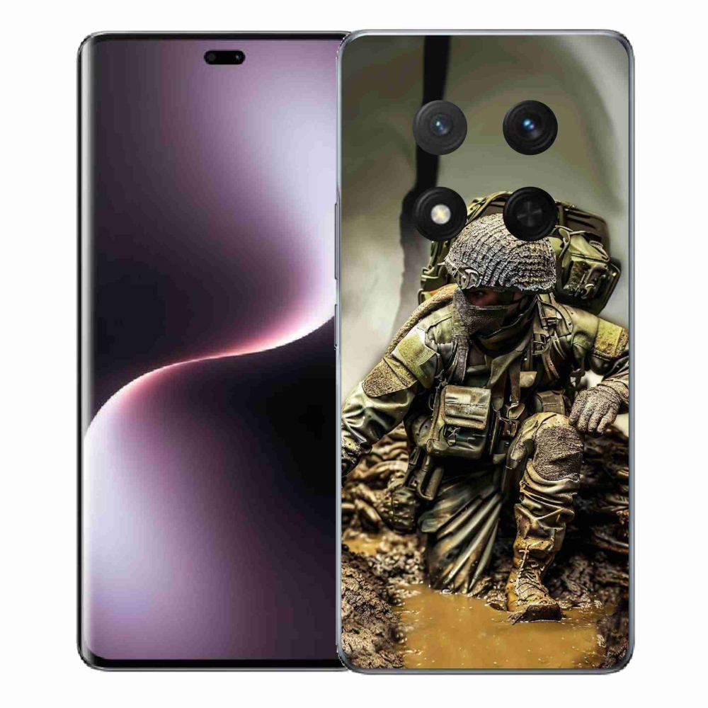 Gél borítás mmCase a Honor Magic 7 Lite 5G számára - katona