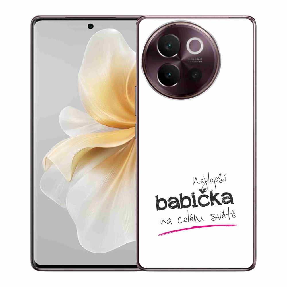 Gél borítás mmCase a Vivo V40 Lite 5G-n - Legjobb nagyi 4 fehér háttérrel