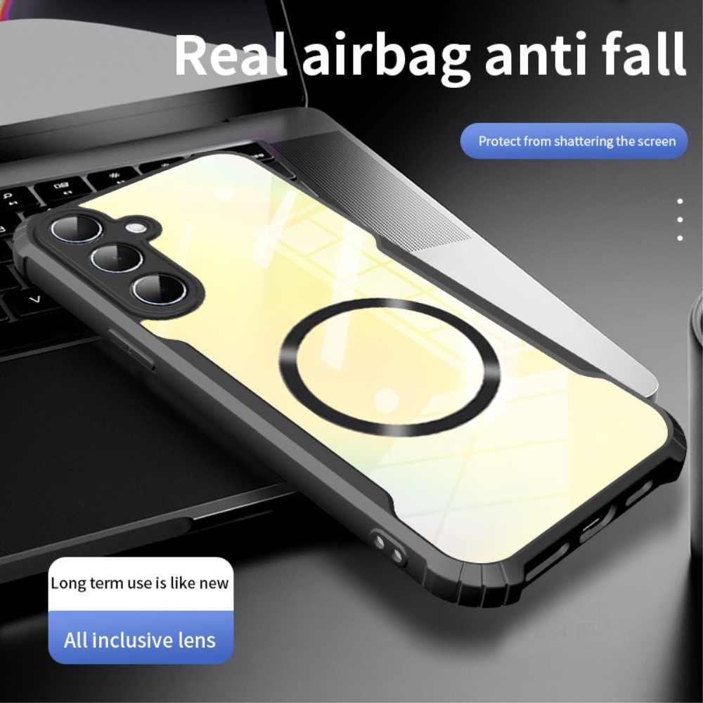 Tartós védőburkolat MagSafe támogatással Samsung Galaxy A26 5G készülékhez - fekete